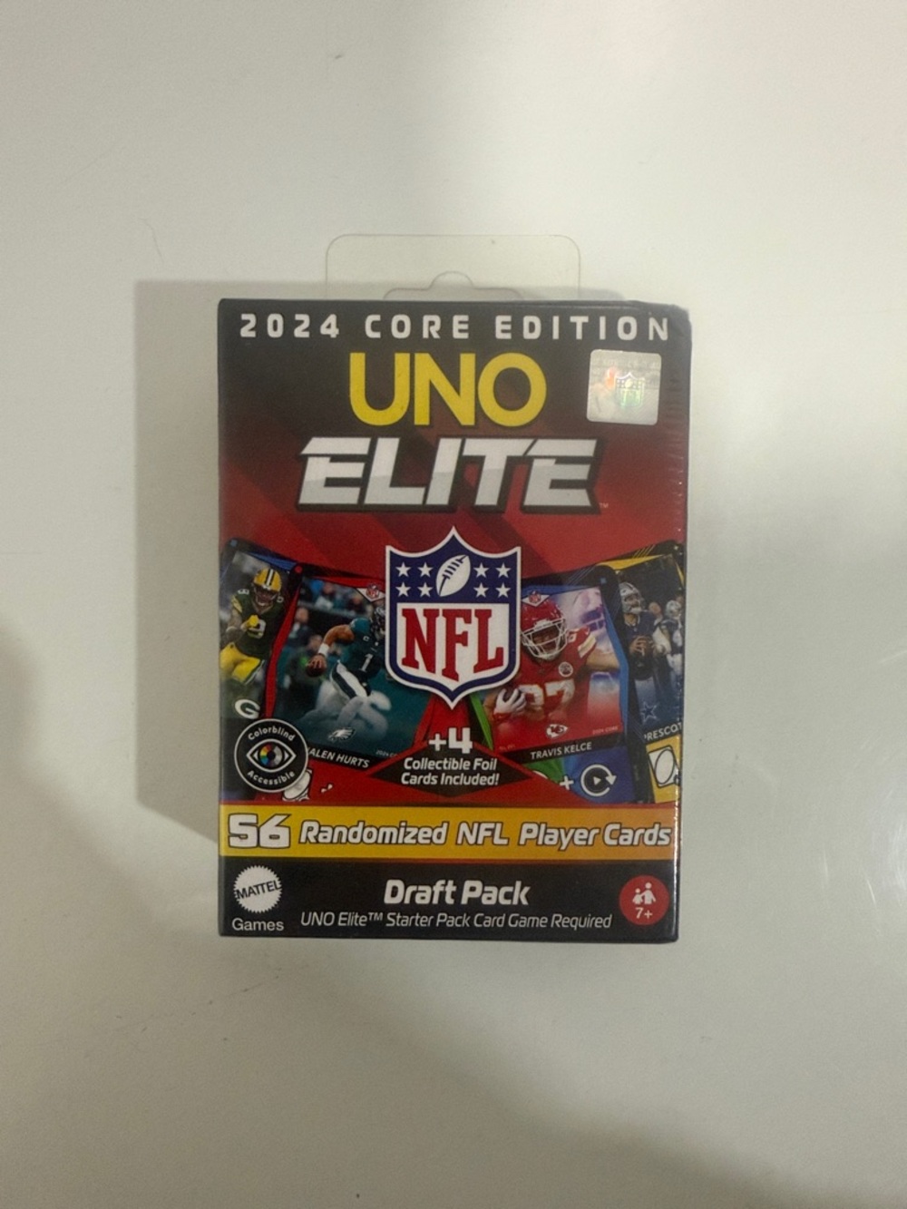 Mattel UNO Elite NFL Draft Pack - Red, Black, Yellow